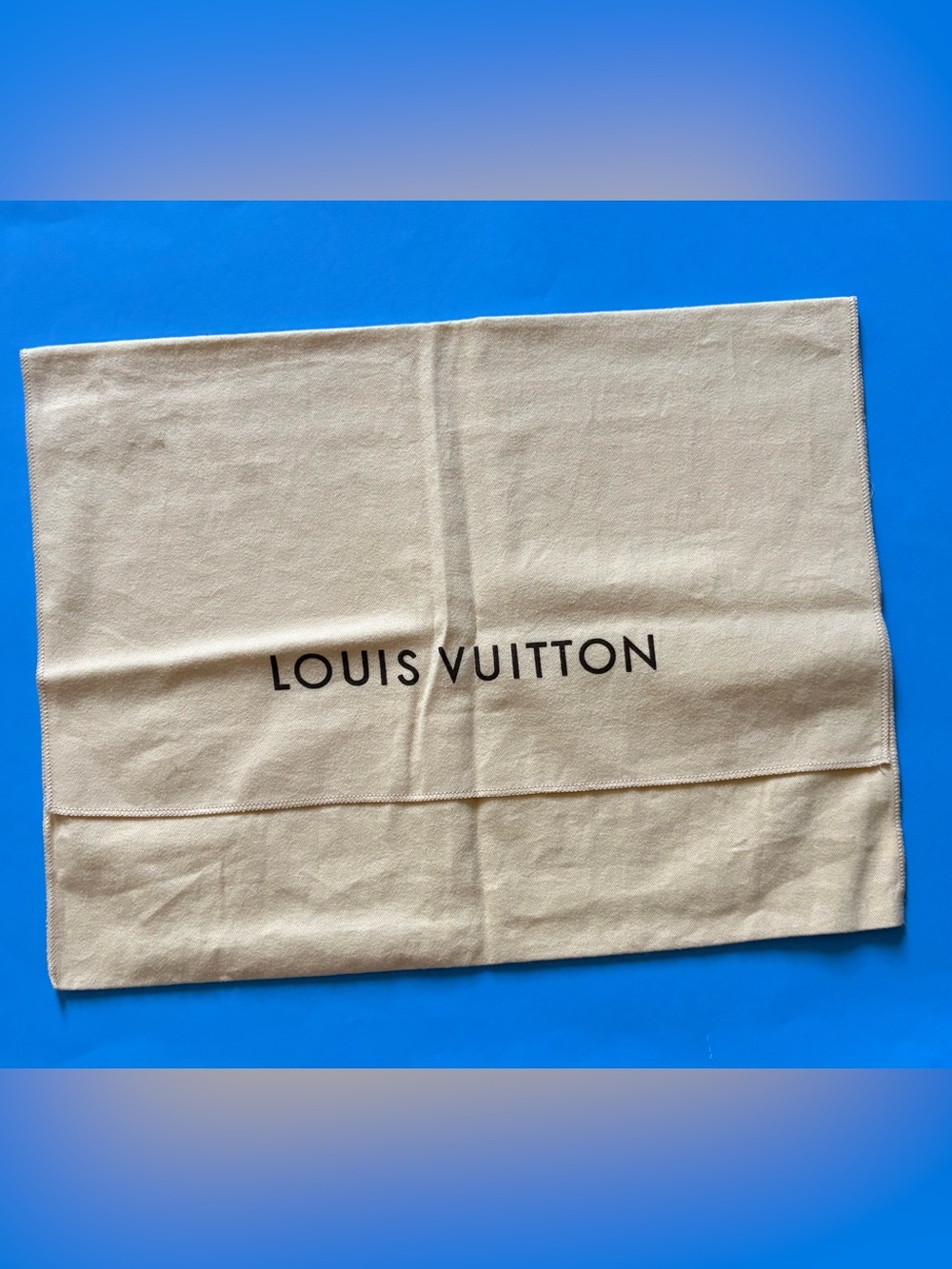 💟 Louis Vuitton Beige Dustbag Cover for Pochette Small-Med Bags 18”x13” 002